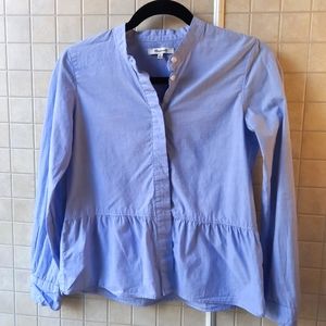 Madewell Blue cotton blouse